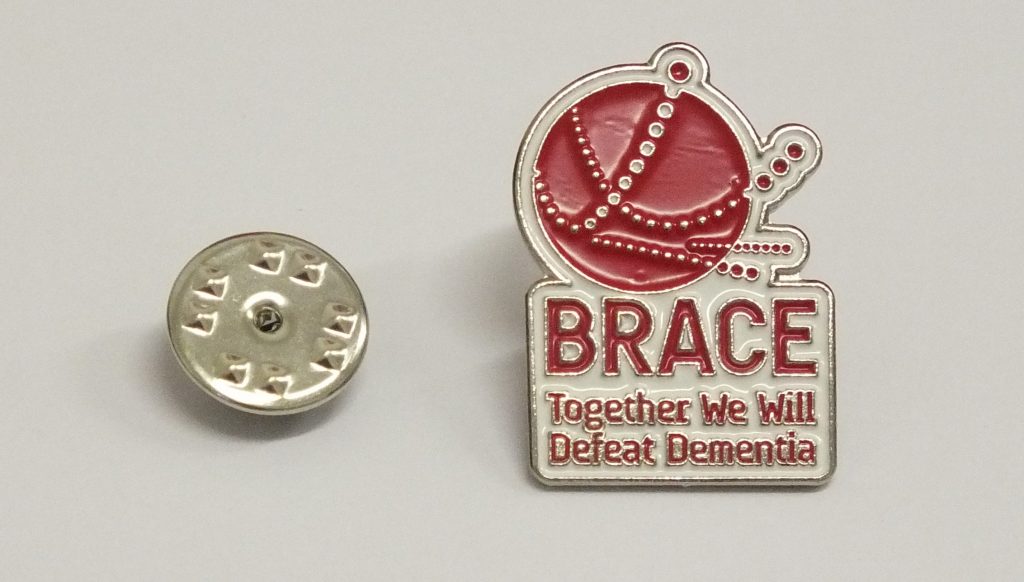 Brace Pin Badge Brace Alzheimers Research